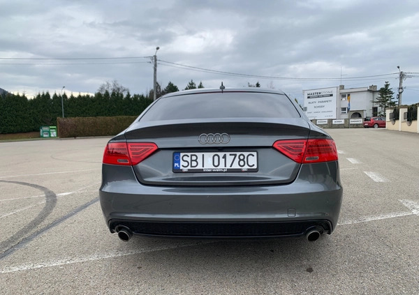 Audi A5 cena 77900 przebieg: 142000, rok produkcji 2014 z Biała małe 191